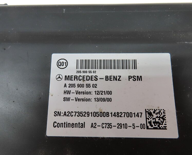 Thumbnail 4: 2015 MERCEDES C300 SEDAN (W205) FRONT RIGHT PASSENGER SEAT CONTROL MODULE