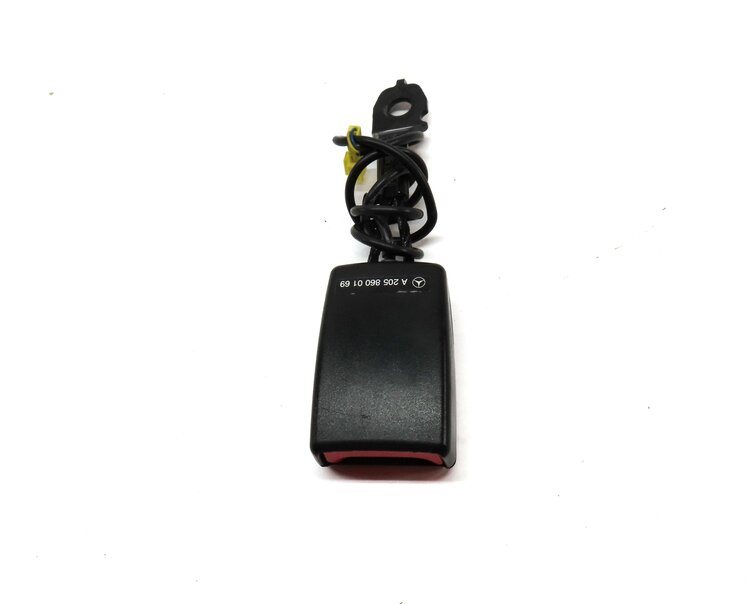 Thumbnail 2: 15-21 MERCEDES C GLC (W205 X253) RIGHT FRONT PASSENGER SEATBELT RECEIVER (BLACK)