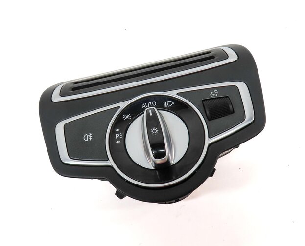 Thumbnail 3: 2015-2021 MERCEDES C300 C400 C43 (W205) HEADLIGHT SWITCH w/ TRIM (BLACK SILVER)