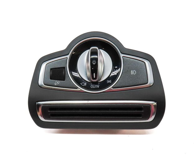 Thumbnail 4: 2015-2021 MERCEDES C300 C400 C43 (W205) HEADLIGHT SWITCH w/ TRIM (BLACK SILVER)