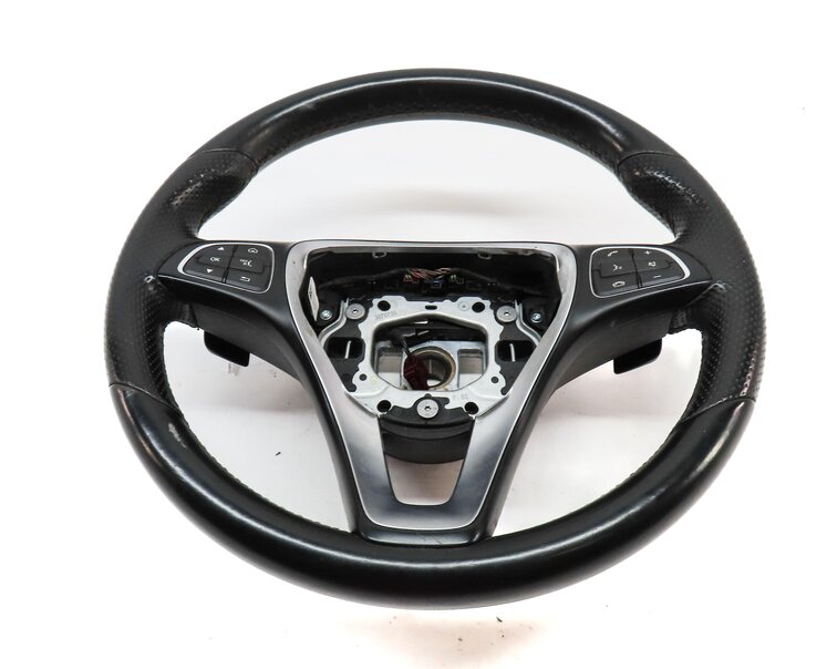 Thumbnail 2: 2015-2016 MERCEDES C-CLASS (W205) 3-SPOKE STEERING WHEEL SHIFT PADDLES (BLACK)