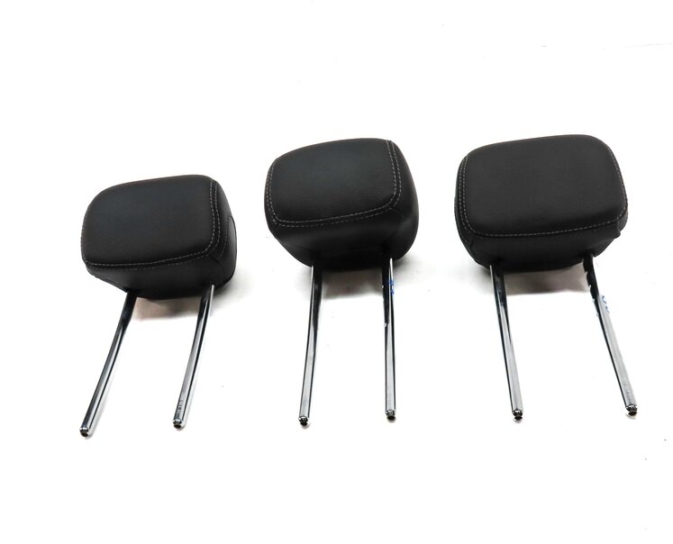 Thumbnail 2: 15-23 C GLC CLASS W205 X253 REAR LEFT RIGHT & CENTER SEAT HEADREST SET 3 (BLACK)