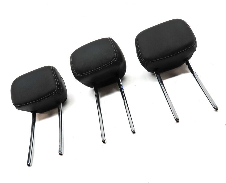 Thumbnail 3: 15-23 C GLC CLASS W205 X253 REAR LEFT RIGHT & CENTER SEAT HEADREST SET 3 (BLACK)