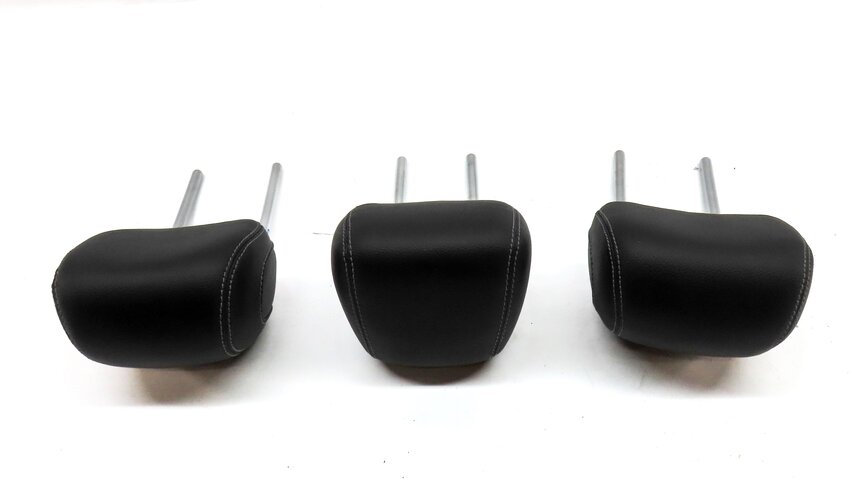 Thumbnail 4: 15-23 C GLC CLASS W205 X253 REAR LEFT RIGHT & CENTER SEAT HEADREST SET 3 (BLACK)
