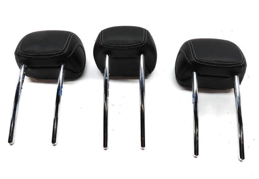 Thumbnail 6: 15-23 C GLC CLASS W205 X253 REAR LEFT RIGHT & CENTER SEAT HEADREST SET 3 (BLACK)