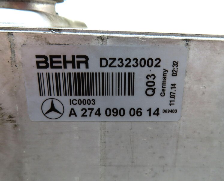 Thumbnail 8: 2015-2020 MERCEDES C300 E300 GLC (W205 W213 X253) 2.0L ENGINE TURBO INTERCOOLER