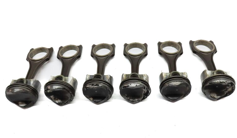 Thumbnail 3: 09-17 AUDI A6 A7 Q5 Q7 S4 S5 SQ5 C7 B8 4L 3.0L SUPER PISTON & CONNECTING ROD SET