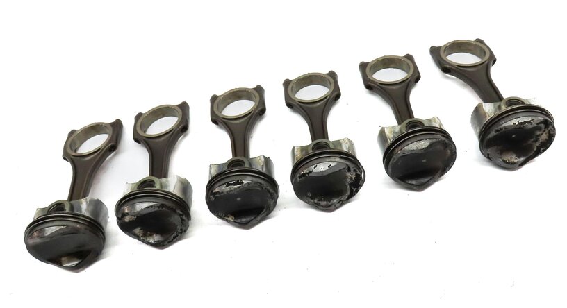 Thumbnail 4: 09-17 AUDI A6 A7 Q5 Q7 S4 S5 SQ5 C7 B8 4L 3.0L SUPER PISTON & CONNECTING ROD SET
