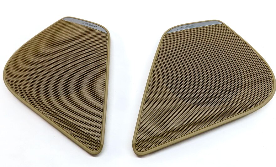 Thumbnail 5: 2012 AUDI A6 (C7) FRONT REAR LEFT RIGHT BOSE SPEAKER COVER GRILLE SET 7 (BEIGE)