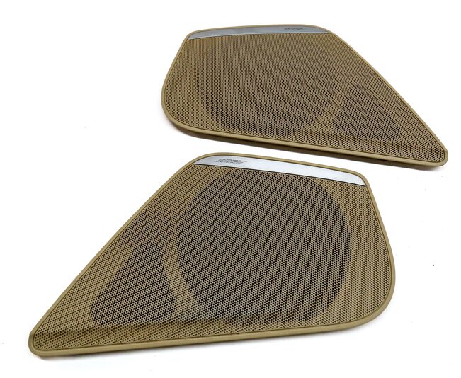 Thumbnail 6: 2012 AUDI A6 (C7) FRONT REAR LEFT RIGHT BOSE SPEAKER COVER GRILLE SET 7 (BEIGE)