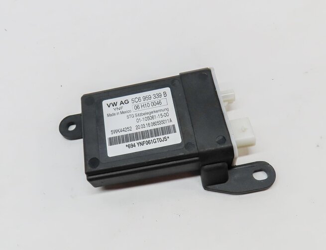 Thumbnail 3: 2012 AUDI A6 (C7) FRONT RIGHT PASSENGER SEAT OCCUPANCY SENSOR MODULE 5C6959339B
