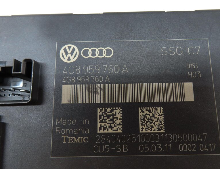 Thumbnail 4: 2012 AUDI A6 (C7) FRONT LEFT DRIVER SEAT CONTROL MODULE 4G8959760A