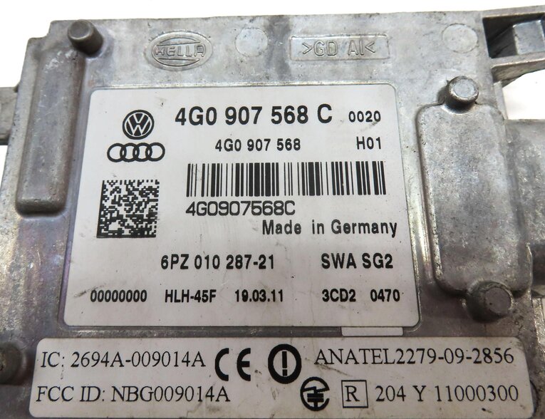 Thumbnail 4: 2012-2015 AUDI A6 S6 (C7) LEFT DRIVER REAR BLIND SPOT ALERT MODULE (SLAVE)