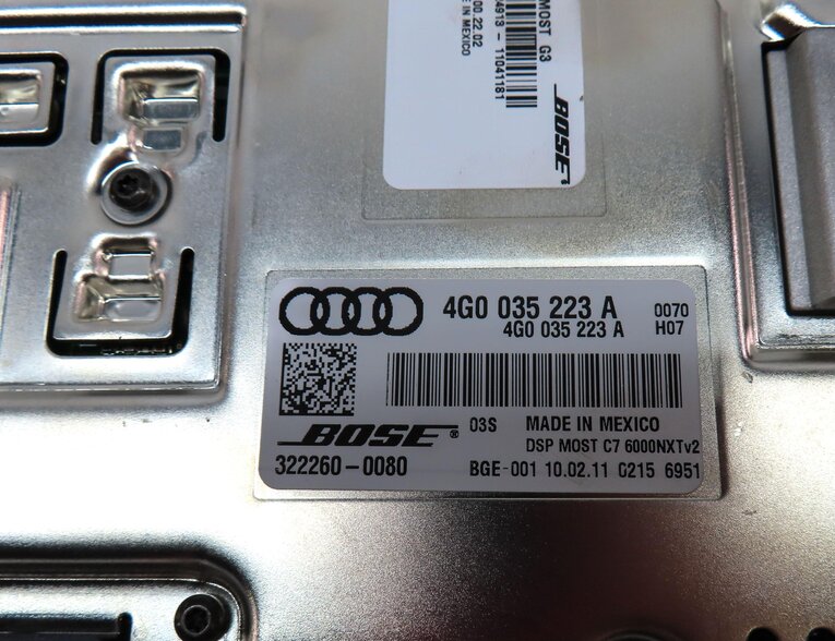 Thumbnail 5: 2012 AUDI A6 (C7) RADIO STEREO SPEAKER BOSE AMPLIFIER AMP 4G0035223A