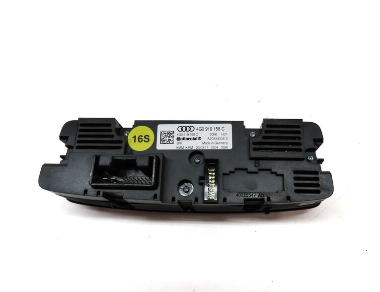 Thumbnail 5: 12-15 AUDI A6 A7 S6 S7 C7 4G8 REAR HEATER AC TEMPERATURE CLIMATE CONTROL PANEL