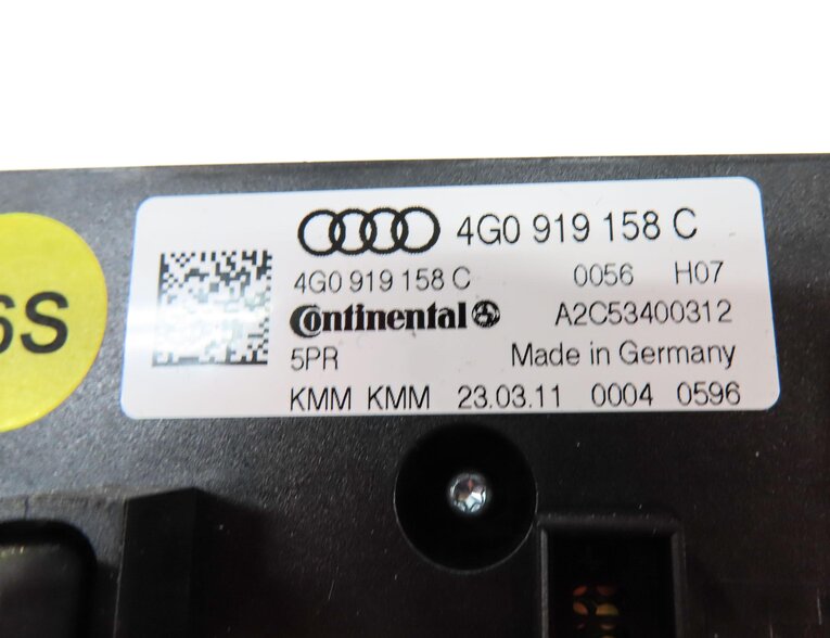 Thumbnail 6: 12-15 AUDI A6 A7 S6 S7 C7 4G8 REAR HEATER AC TEMPERATURE CLIMATE CONTROL PANEL
