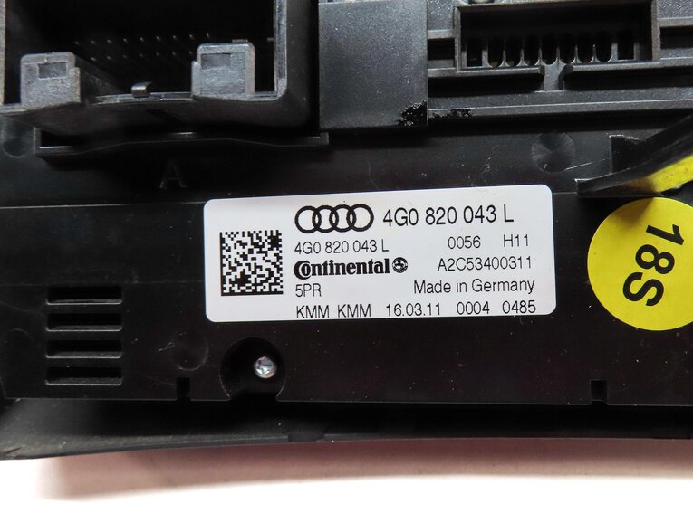 Thumbnail 7: 12-17 AUDI A6 S6 A7 S7 C7 4G8 FRONT HEATER AC TEMPERATURE CLIMATE CONTROL PANEL
