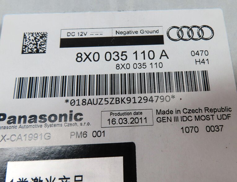 Thumbnail 7: 2012 AUDI A6 (C7) RADIO STEREO 6 DISC CD PLAYER CHANGER 8X00351101