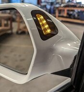 Thumbnail 3: 12-13 AUDI A6 (C7) LEFT P-FOLD HEAT MEMORY BLIND SPOT DOOR MIRROR (IBIS WHITE)