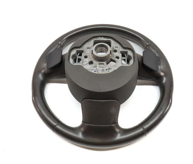 Thumbnail 5: 12-18 AUDI A6 A7 S6 S7 RS7 (C7 4G8) 3-SPOKE STEERING WHEEL w/ PADDLES (BROWN)