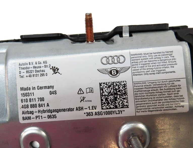 Thumbnail 7: 12-17 AUDI A6 S6 A7 S7 RS7 (C7 4G8) LEFT DRIVER KNEE AIRBAG SRS AIR BAG (BLACK)