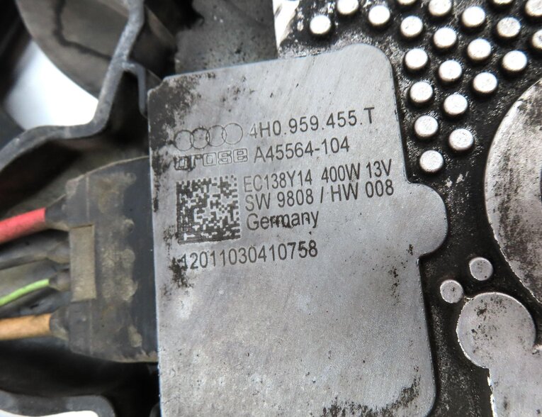 Thumbnail 7: 12-18 AUDI A6 A7 (C7) 3.0L SUPERCHARGED ENGINE - RADIATOR COOLING FAN w/ SHROUD
