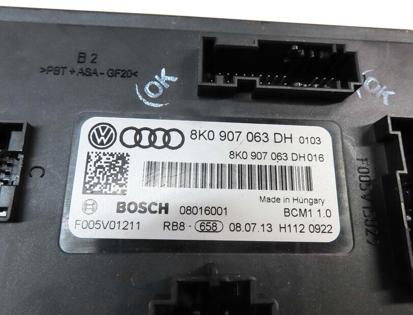 Thumbnail 5: 2014 AUDI S4 (B8 8K) 3.0L SUPER CTUB ECM SPEEDOMETER BODY ENGINE MODULE KEY SET