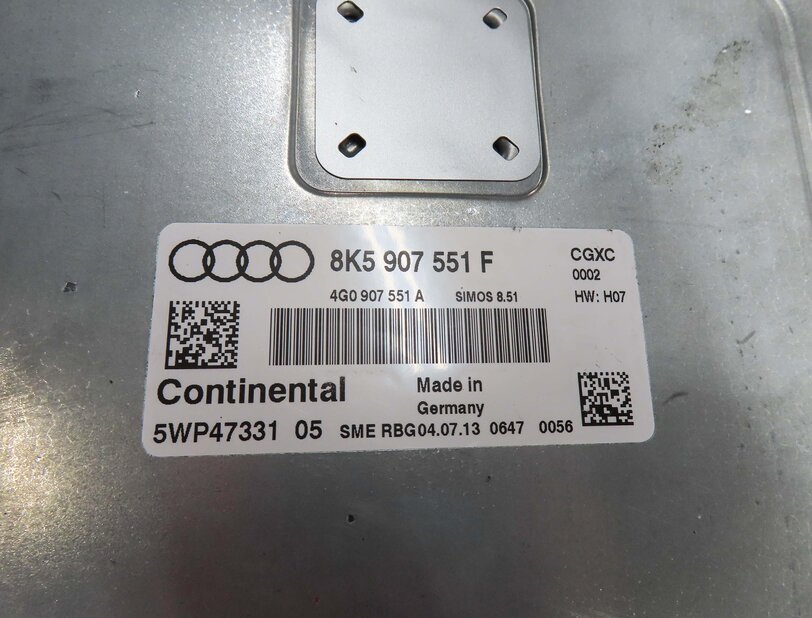 Thumbnail 9: 2014 AUDI S4 (B8 8K) 3.0L SUPER CTUB ECM SPEEDOMETER BODY ENGINE MODULE KEY SET