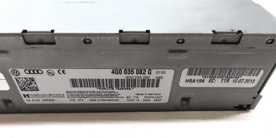 Thumbnail 5: 2014 AUDI S4 (B8 8K) AM FM RADIO RECEIVER CONTROL MODULE HEAD UNIT 4G0035082
