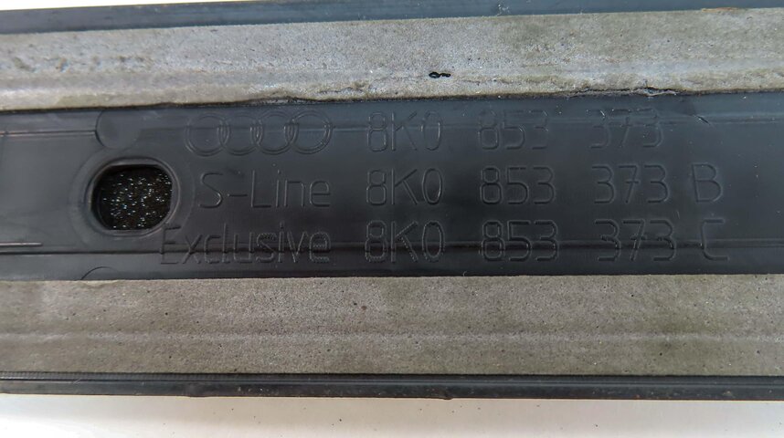 Thumbnail 11: 2014 AUDI S4 B8 8K FRONT REAR LEFT RIGHT S-LINE DOOR SILL SCUFF PLATE TRIM SET4