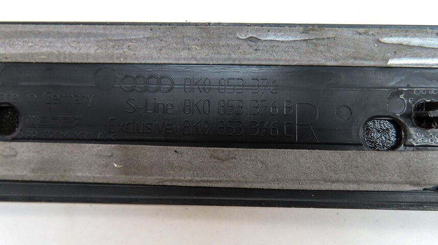 Thumbnail 5: 2014 AUDI S4 B8 8K FRONT REAR LEFT RIGHT S-LINE DOOR SILL SCUFF PLATE TRIM SET4