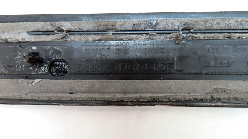 Thumbnail 9: 2014 AUDI S4 B8 8K FRONT REAR LEFT RIGHT S-LINE DOOR SILL SCUFF PLATE TRIM SET4