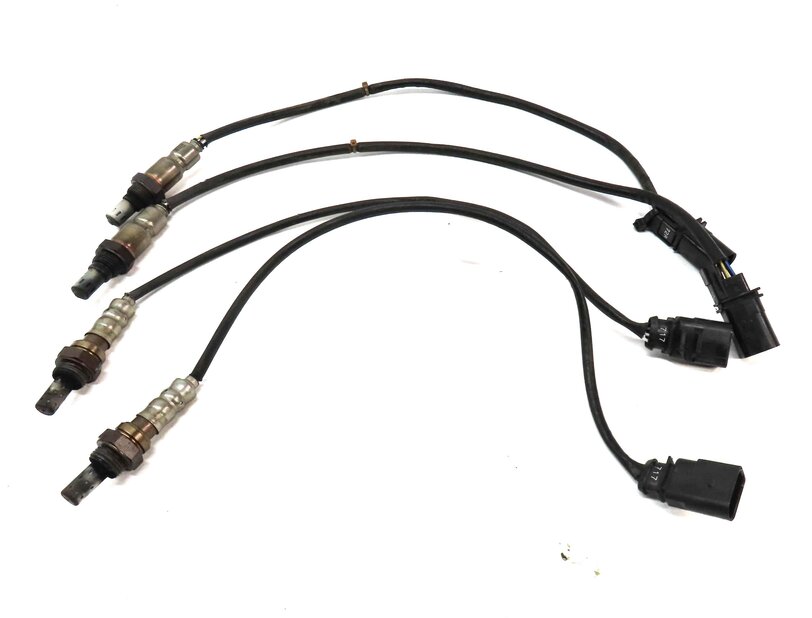 Thumbnail 2: 2014 AUDI S4 (B8 8K) 3.0L SUPER CTUB ENGINE PRE POST CAT O2 OXYGEN SENSOR SET 4