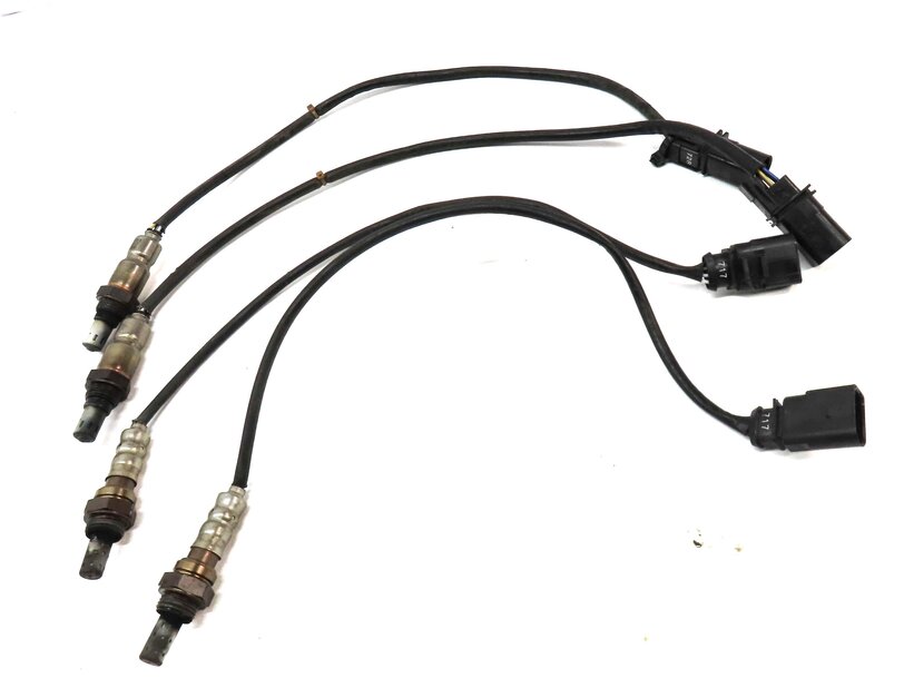 Thumbnail 3: 2014 AUDI S4 (B8 8K) 3.0L SUPER CTUB ENGINE PRE POST CAT O2 OXYGEN SENSOR SET 4