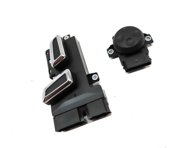 Thumbnail 3: 2014 AUDI S4 (B8 8K) FRONT RIGHT SEAT ADJUST SWITCH w/ LUMBAR (BLACK & SILVER)