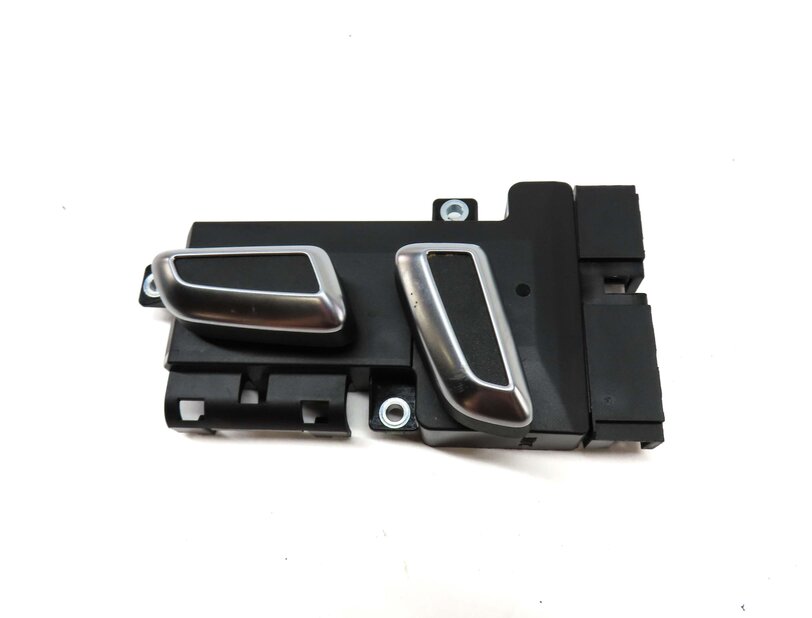 Thumbnail 7: 2014 AUDI S4 (B8 8K) FRONT RIGHT SEAT ADJUST SWITCH w/ LUMBAR (BLACK & SILVER)