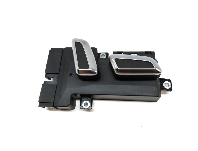 Thumbnail 8: 2014 AUDI S4 (B8 8K) FRONT RIGHT SEAT ADJUST SWITCH w/ LUMBAR (BLACK & SILVER)