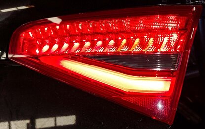 Thumbnail 2: 13-16 AUDI A4 S4 B8 8K REAR RIGHT PASSENGER INNER TRUNK TAILLIGHT LIGHT LAMP LED