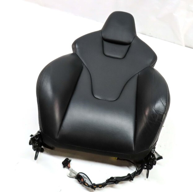 2014 AUDI S4 (B8 8K) FRONT LEFT DRIVER UPPER HEATED SPORT SEAT CUSHION (BLACK)
