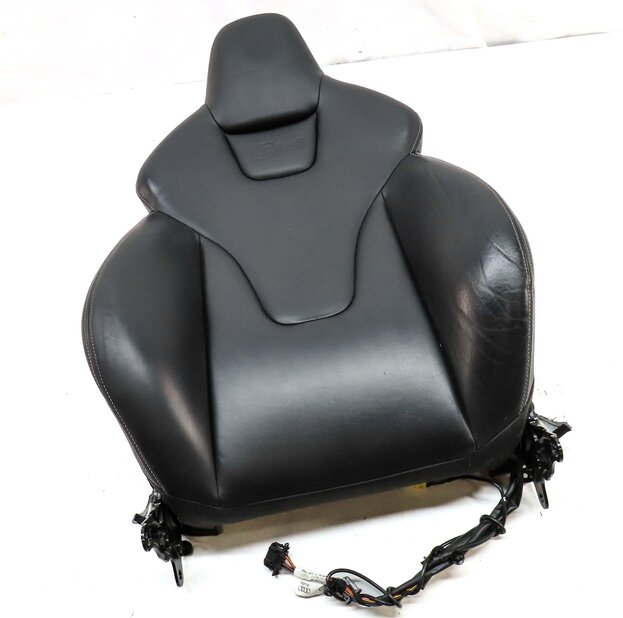 Thumbnail 3: 2014 AUDI S4 (B8 8K) FRONT LEFT DRIVER UPPER HEATED SPORT SEAT CUSHION (BLACK)