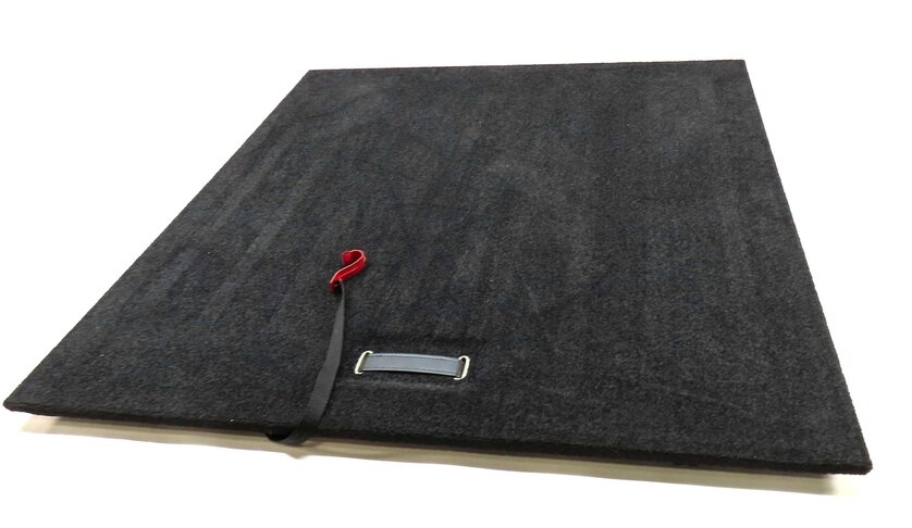 Thumbnail 1: 2015 LAND RANGE ROVER L405 REAR TRUNK SPARE TIRE COVER FLOOR CARPET MAT (BLACK)