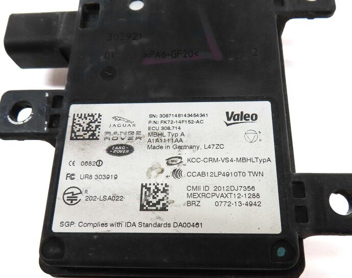 Thumbnail 4: 2015 LAND RANGE ROVER L405 REAR LEFT BLIND SPOT RADAR SENSOR MODULE FK7214F152AC