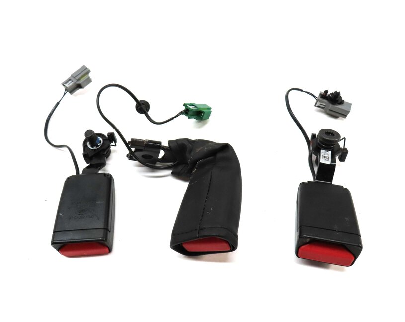 Thumbnail 4: 2015 LAND RANGE ROVER L405 REAR LEFT RIGHT CENTER SEATBELT BUCKLE RECEIVER SET 3