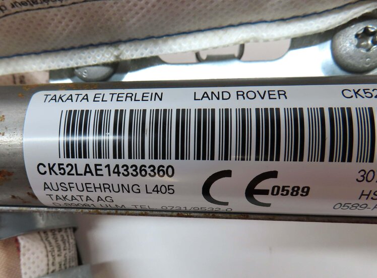 Thumbnail 5: 2013-2017 RANGE ROVER (L405) SWB - LEFT DRIVER ROOF SIDE CURTAIN AIRBAG AIR BAG