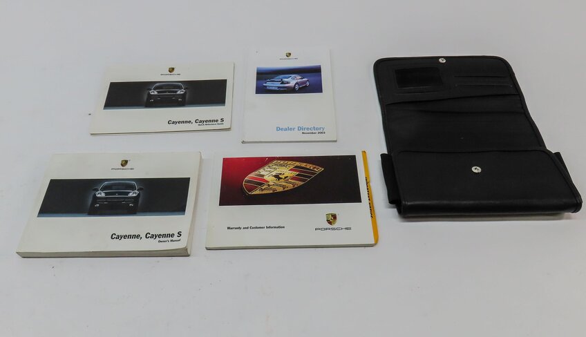 Thumbnail 2: 2004 PORSCHE CAYENNE (955) 4.5L NON-TURBO OWNERS MANUAL BOOKLET SET 4 w/ CASE