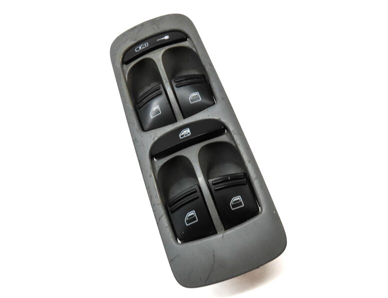 Thumbnail 3: 2003-2010 PORSCHE CAYENNE (955 957) LEFT FRONT DRIVER DOOR WINDOW SWITCH (GREY)