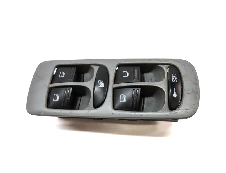 Thumbnail 4: 2003-2010 PORSCHE CAYENNE (955 957) LEFT FRONT DRIVER DOOR WINDOW SWITCH (GREY)
