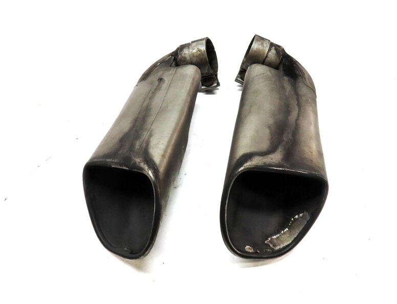 Thumbnail 2: 03-06 PORSCHE CAYENNE 955 4.5L NON-TURBO REAR LEFT RIGHT EXHAUST MUFFLER TIP SET