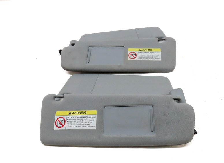 Thumbnail 2: 03-05 PORSCHE CAYENNE (955) FRONT LEFT & RIGHT DUAL FLAP SUN VISOR SET2 (GREY)