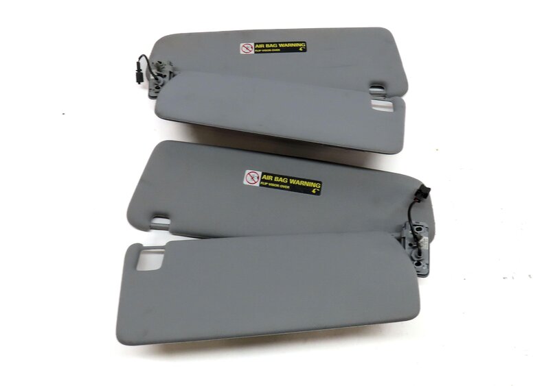 Thumbnail 5: 03-05 PORSCHE CAYENNE (955) FRONT LEFT & RIGHT DUAL FLAP SUN VISOR SET2 (GREY)